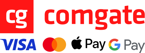 Podporujeme platbu kartou a metody Google Pay a Apple Pay.